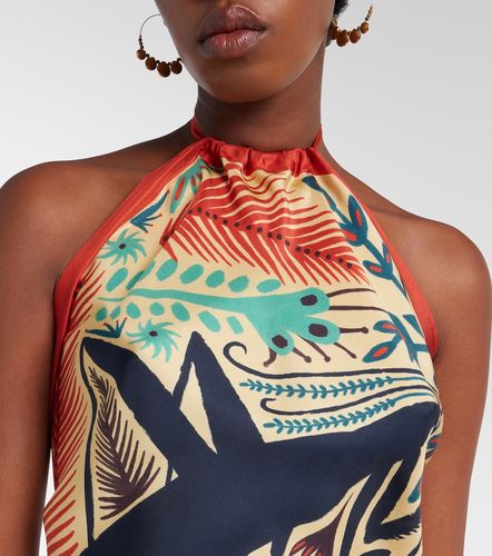 Etro Printed halterneck silk top - Etro - Modalova