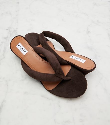 Alaïa Sandali infradito in suede - Alaia - Modalova