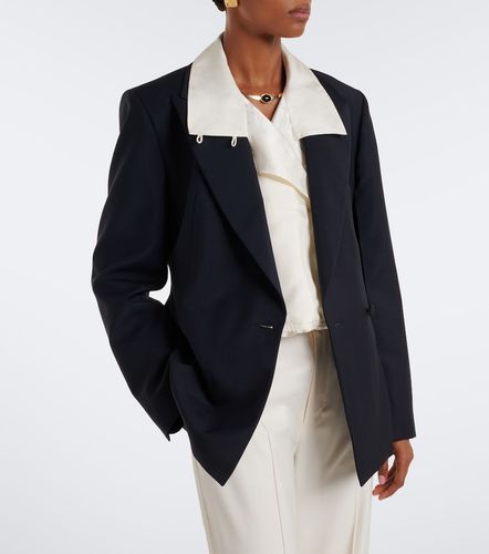 Double-breasted wool and mohair blazer - Rohe - Modalova