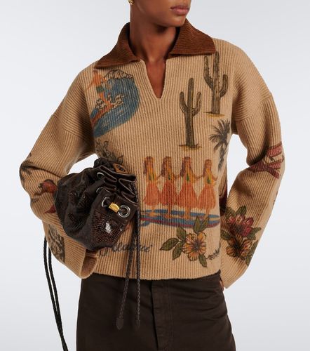 Decade printed wool and cotton-blend polo sweater - Alanui - Modalova