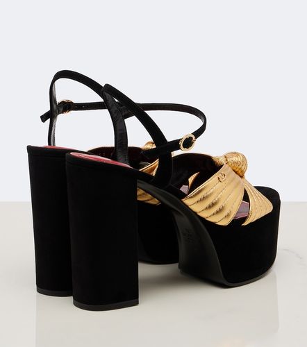 Crasher metallic leather platform sandals - Valentino Garavani - Modalova