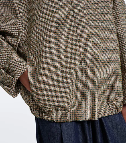 Checked bomber jacket - Dries Van Noten - Modalova