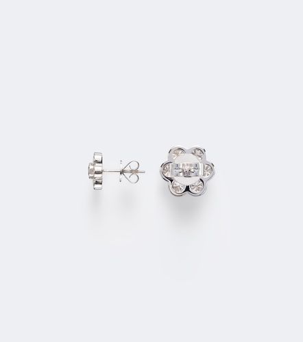 Pendientes Flora de oro blanco de 18 ct con diamantes - Anita Ko - Modalova