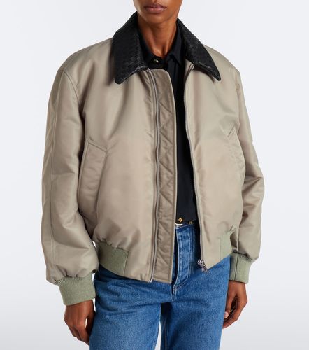 Bomberjacke mit Leder - Bottega Veneta - Modalova