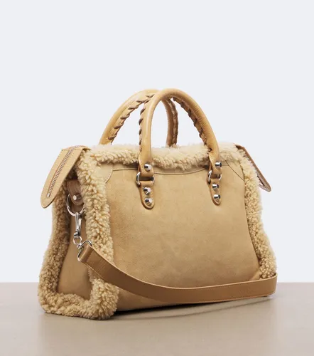 Le City Small suede top-handle bag - Balenciaga - Modalova