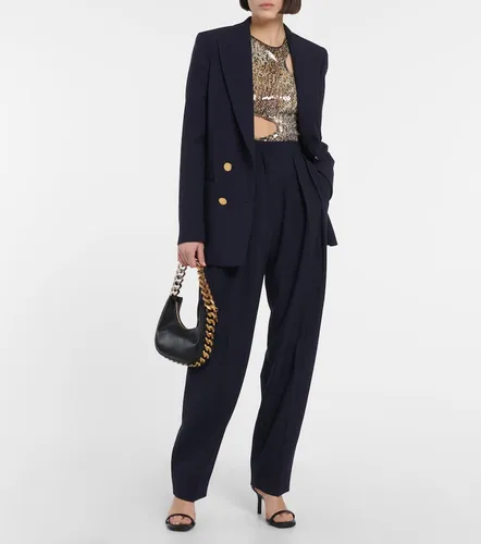 Pleated high-rise tapered pants - Stella McCartney - Modalova