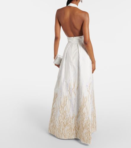 Abito lungo in misto cotone - Elie Saab - Modalova