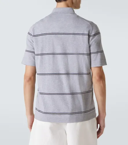 Polo de algodón a rayas - Brunello Cucinelli - Modalova
