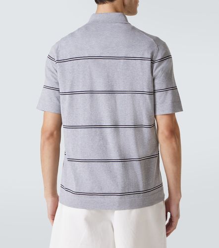 Polo in cotone a righe - Brunello Cucinelli - Modalova