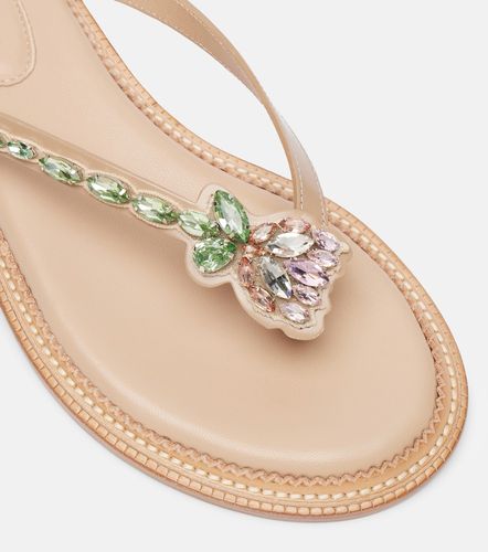 Embellished leather thong sandals - Simone Rocha - Modalova