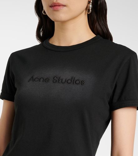 Camiseta de jersey de algodón con logo - Acne Studios - Modalova