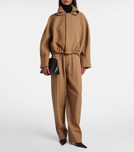 High-rise virgin wool wide-leg pants - Victoria Beckham - Modalova