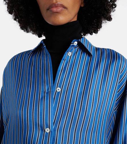 Camisa oversized de seda a rayas - Toteme - Modalova