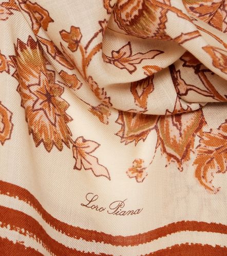 Sciarpa in cashmere e seta con stampa floreale - Loro Piana - Modalova