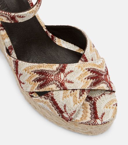 Alpargatas con cuña Carmen de lamé - Missoni - Modalova