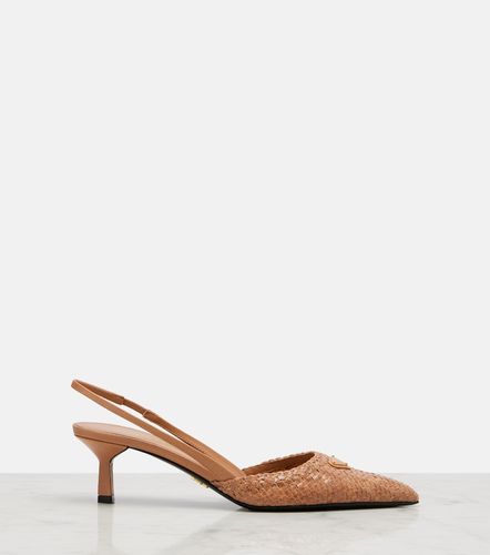 Prada Woven leather slingback pumps - Prada - Modalova