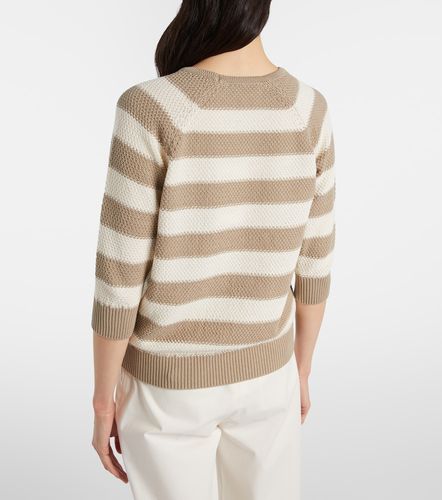 Pullover Ellisse in cotone a righe - Max Mara - Modalova
