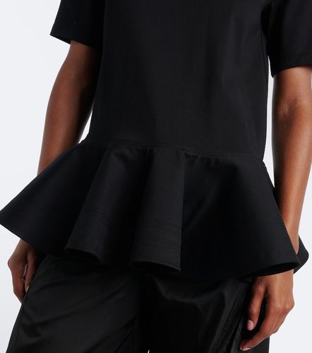 Alaïa Camiseta de jersey de algodón con peplum - Alaia - Modalova