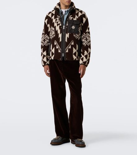 Chaqueta de forro polar estampada - Moncler - Modalova