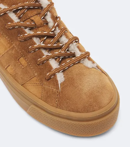 Crosswind shearling-trimmed suede sneakers - Hogan - Modalova