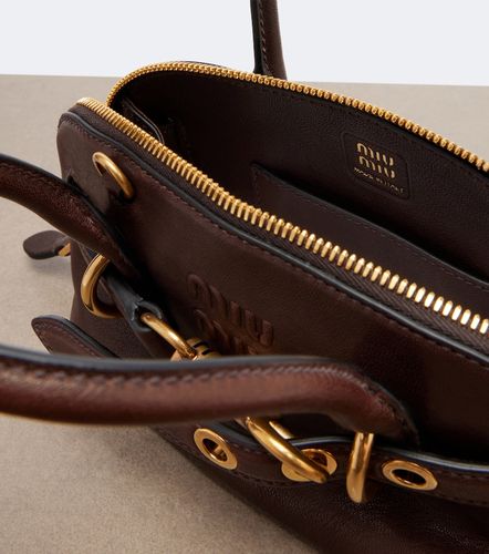 Miu Miu Bolso Aventure Mini de piel - Miu Miu - Modalova