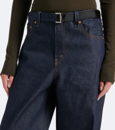 Sacai Belted wide-leg jeans - Sacai - Modalova