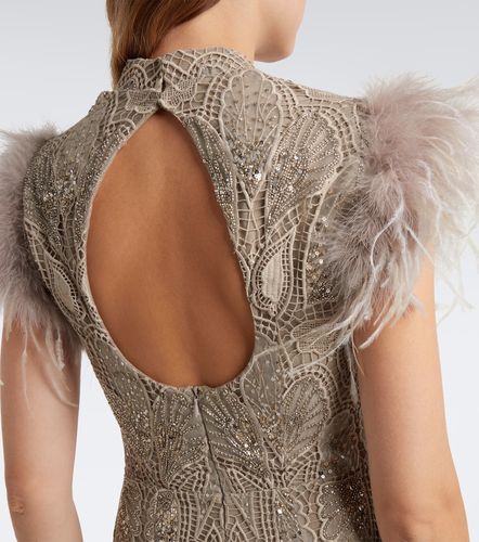 Embellished guipure lace gown - Georges Hobeika - Modalova