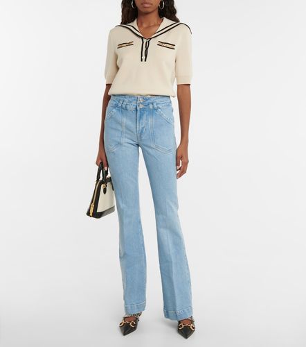 Double Button Flare high-rise jeans - Frame - Modalova