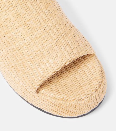 Butterfly raffia platform mules - Ganni - Modalova