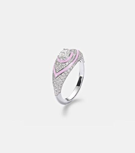 Anillo Oval Eye de oro blanco de 18 ct con diamantes - Kamyen - Modalova
