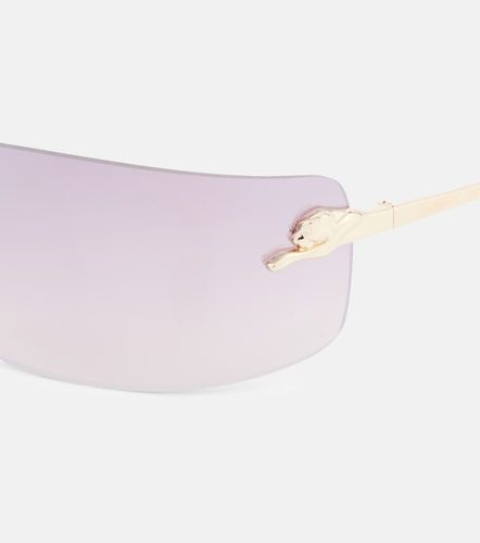 Panthere De Cartier rectangular sunglasses - Cartier Eyewear Collection - Modalova