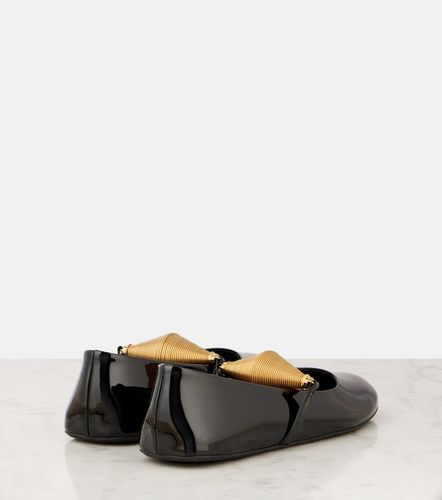 Embellished patent leather ballet flats - Alaia - Modalova