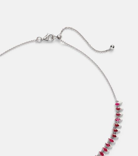 Gargantilla de oro blanco de 18 ct con rubíes - Kamyen - Modalova