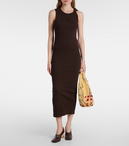 Abito lungo in cotone con ricamo - JW Anderson - Modalova