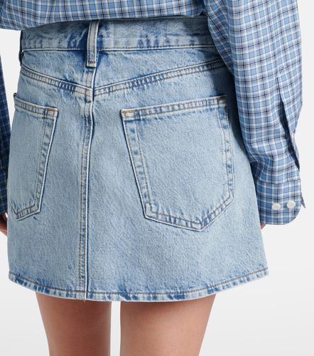 Frame Pleated denim miniskirt - Frame - Modalova