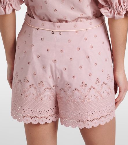 Shorts in cotone con ricamo - Valentino - Modalova
