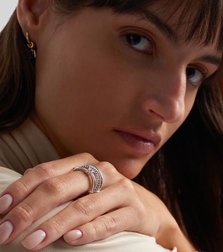 Raneth sterling ring with sapphires and diamonds - Spinelli Kilcollin - Modalova