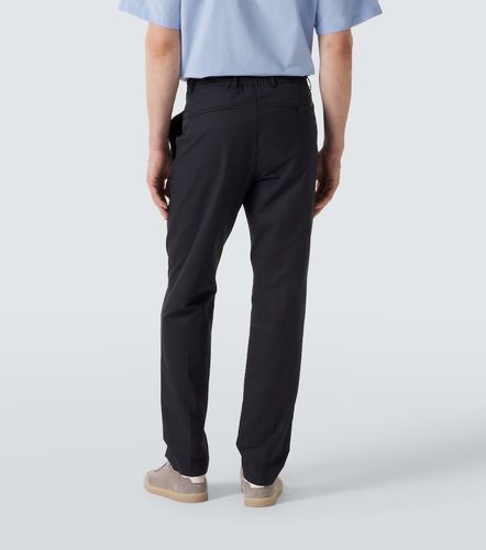 Pantaloni regular in misto cotone - Moncler - Modalova