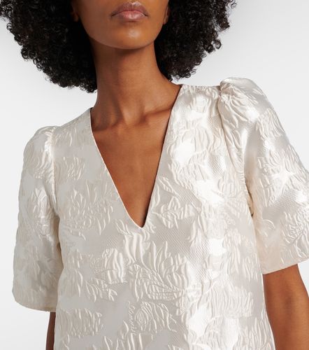 Ganni Floral satin cloque minidress - Ganni - Modalova