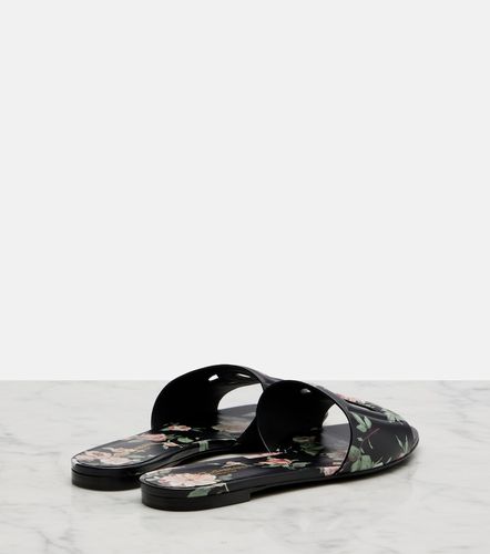 DG floral leather slides - Dolce&Gabbana - Modalova