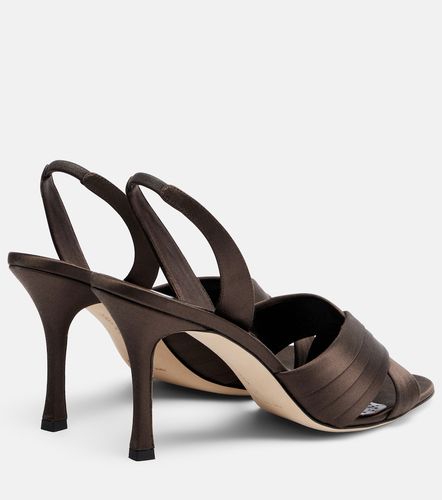 Viera satin slingback sandals - Manolo Blahnik - Modalova