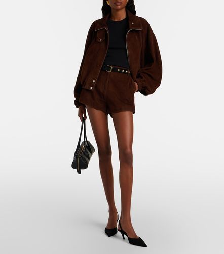 Nour Hammour Leontine suede shorts - Nour Hammour - Modalova