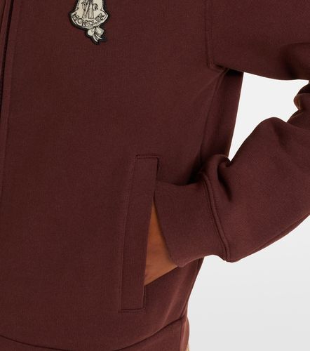 Felpa con cappuccio in cotone con zip - Moncler - Modalova