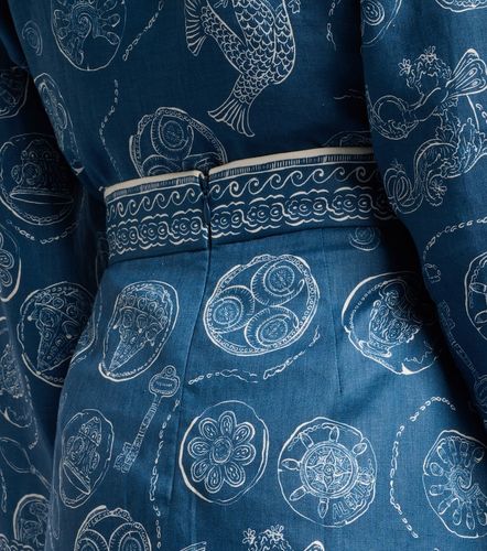 Alémais Minifalda Lucky de lino estampada - Alemais - Modalova