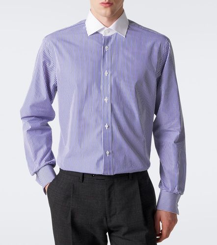 Camisa de popelín de algodón a rayas - Ralph Lauren Purple Label - Modalova
