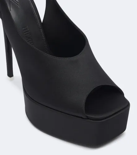 Ornella satin platform sandals - The Attico - Modalova