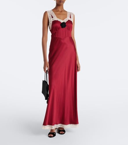 Keily lace-trimmed satin maxi dress - Rixo - Modalova
