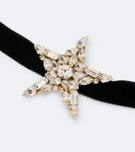 Verzierter Choker aus Samt - Dolce&Gabbana - Modalova