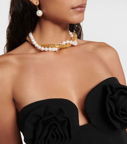 Collana con cristalli e perle bijoux - Magda Butrym - Modalova