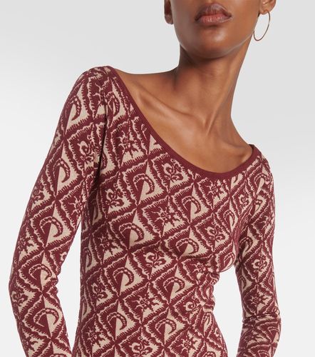 Moon Diamant jacquard wool-blend minidress - Marine Serre - Modalova